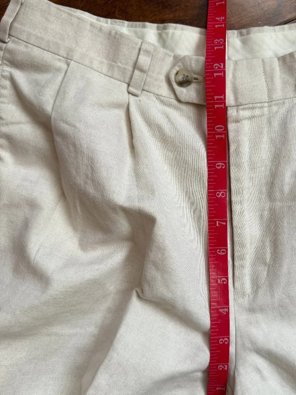 Slates by Levi Strauss & Co. Business Pants Size 32x30, Cream Linen